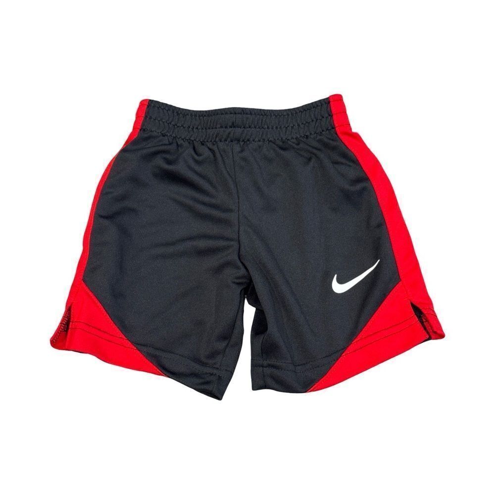 Nike Kids Black and Red Sports Shorts